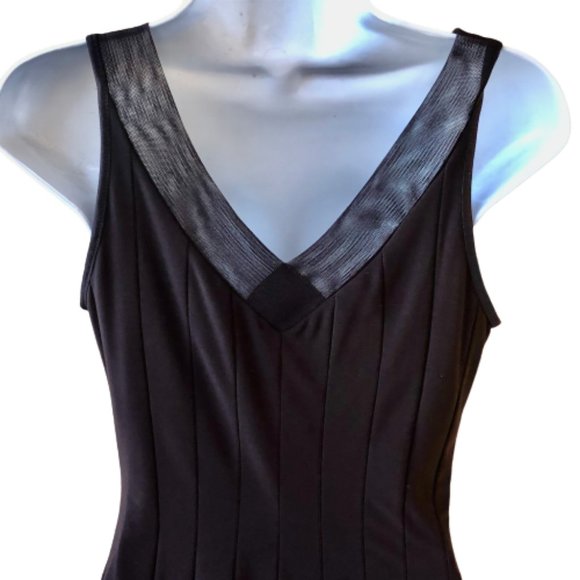 Joseph Ribkoff Cocktail Dress Fit & Flair Brown Tea Length Made in Canada - Picture 5 of 11